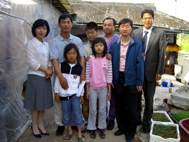 영양, 이영재 학생과 두 동생들과의 기념촬영