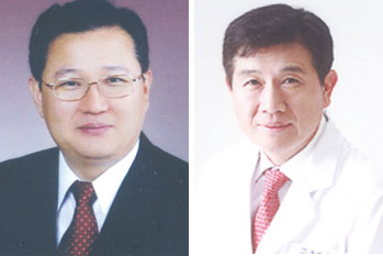 사진 왼쪽부터 기호1번 최장락 후보, 기호2번 권해영 후보